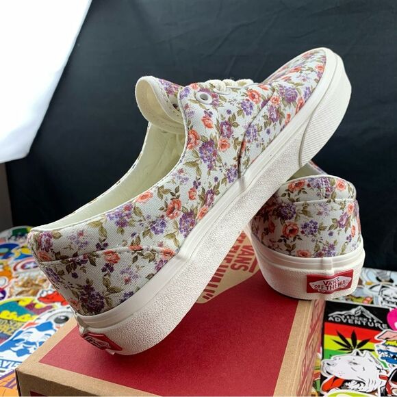 Vans Era Vintage Floral White Women's Various Sizes - Picture 10 of 13